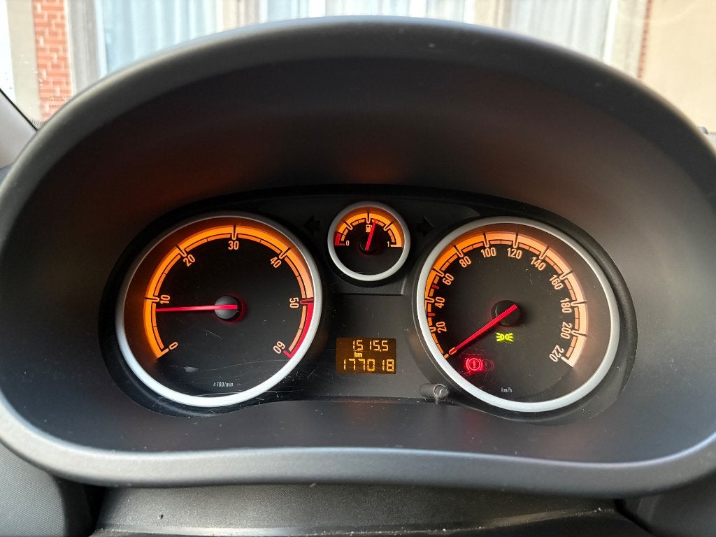 Opel corsa d 177000 km 2007 diesel, Auto's, Zwart, Multifunctioneel stuurwiel, Blauw, Diesel
