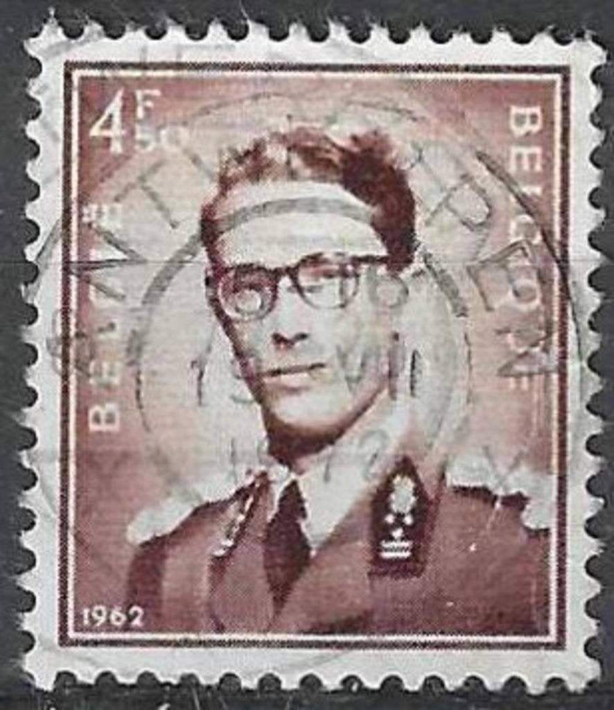 Belgique 1958/1962 - Yvert/OBP 1068A - Roi Baudouin (ST), Envoi, Affranchi, Oblitéré, Maison royale