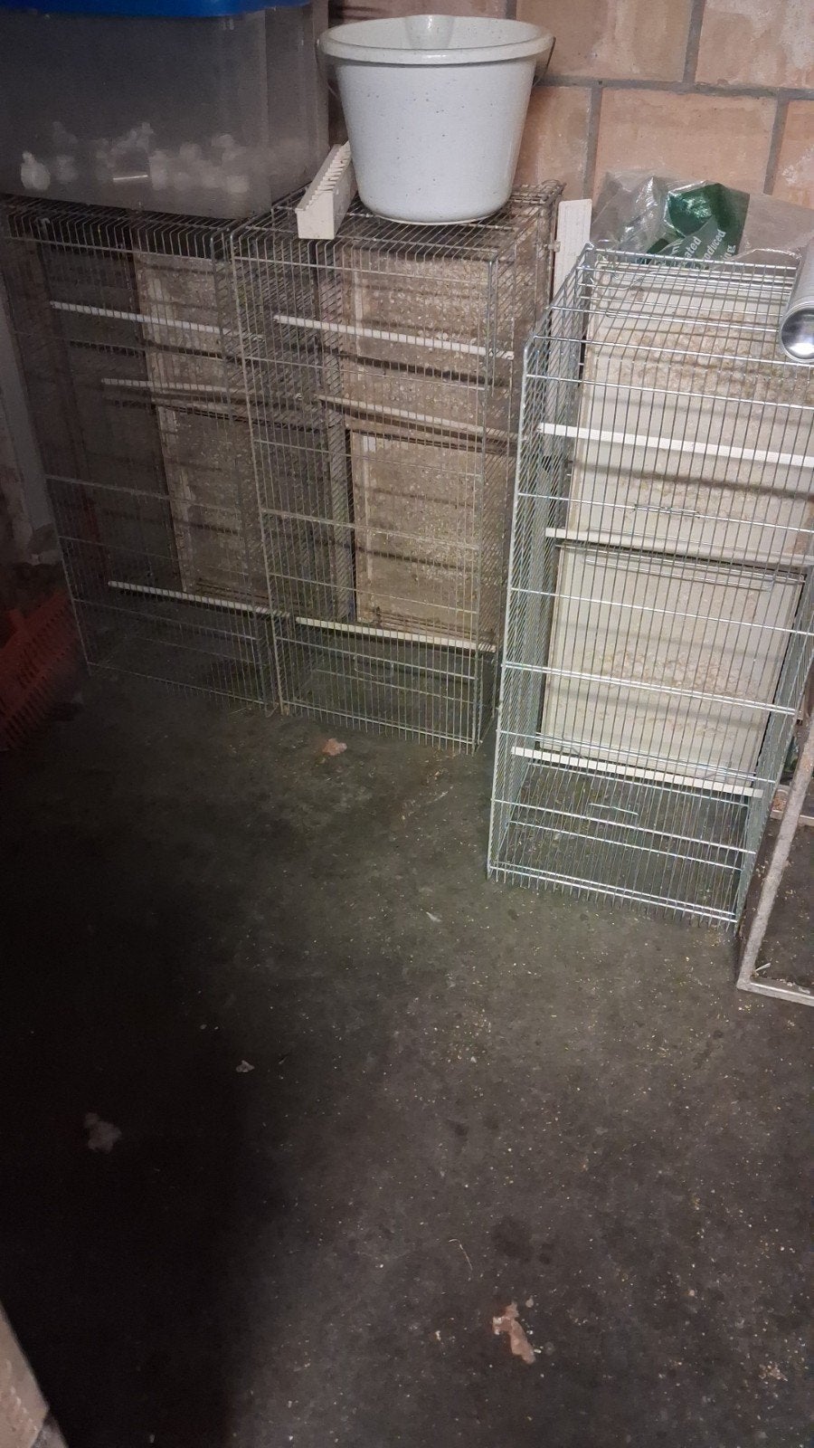 DRAADKOOIEN 90 BREED., Dieren en Toebehoren, Ophalen, Gebruikt, Metaal, Vogelkooi