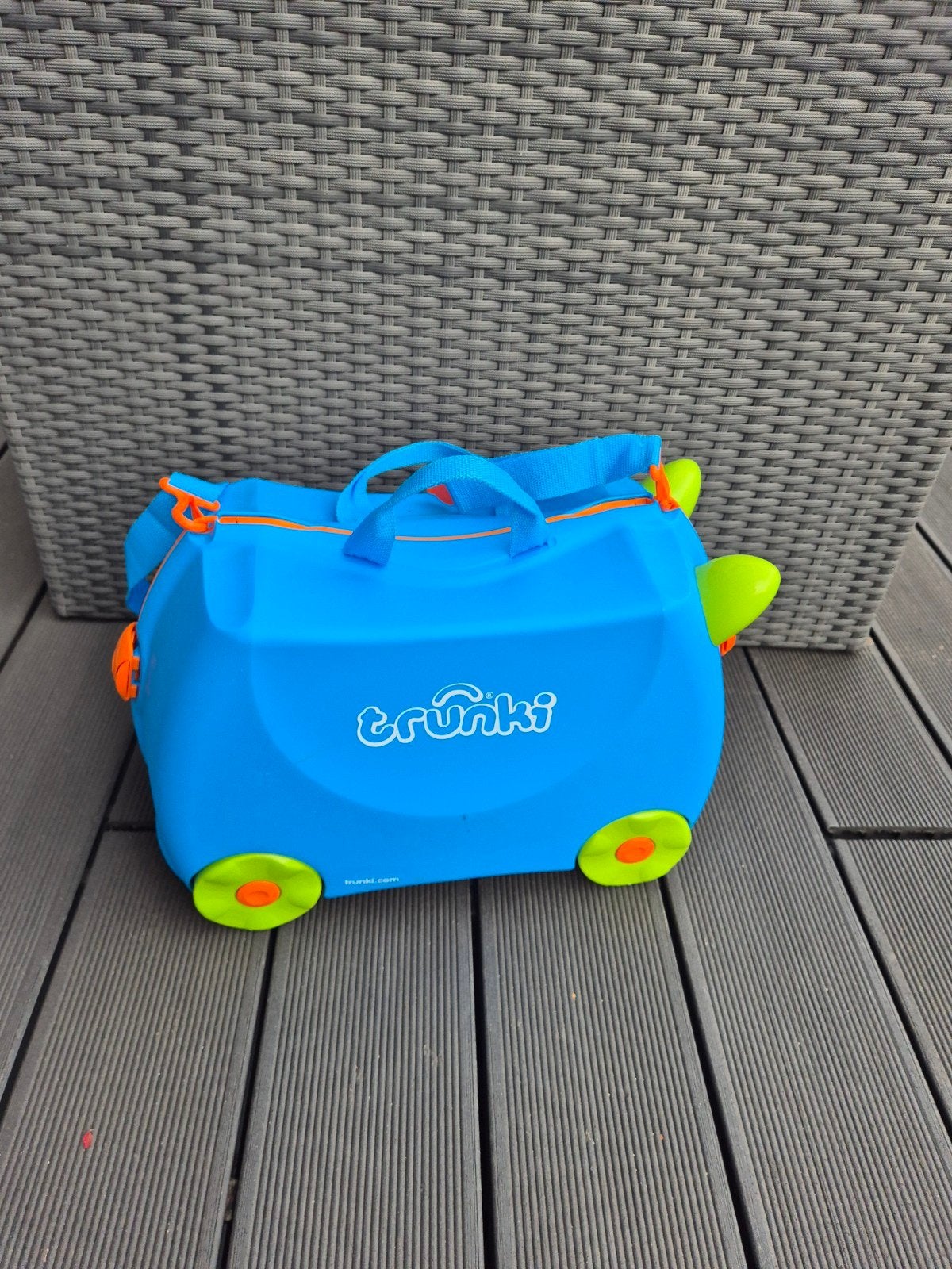 mallette de voyage pour enfants Trunki, Enlèvement ou Envoi, Comme neuf, Bleu, Roulettes