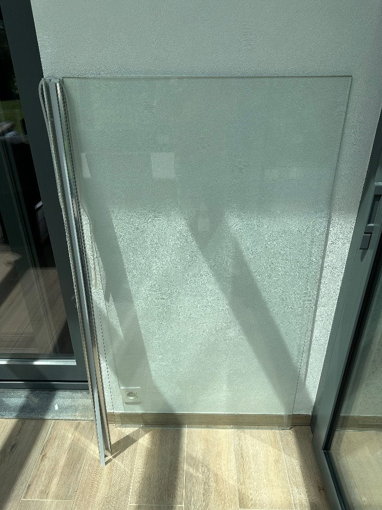 Cabine de bain/douche en verre — 140 x 80 cm, Moins de 25 cm, Enlèvement, Utilisé, 50 à 100 cm