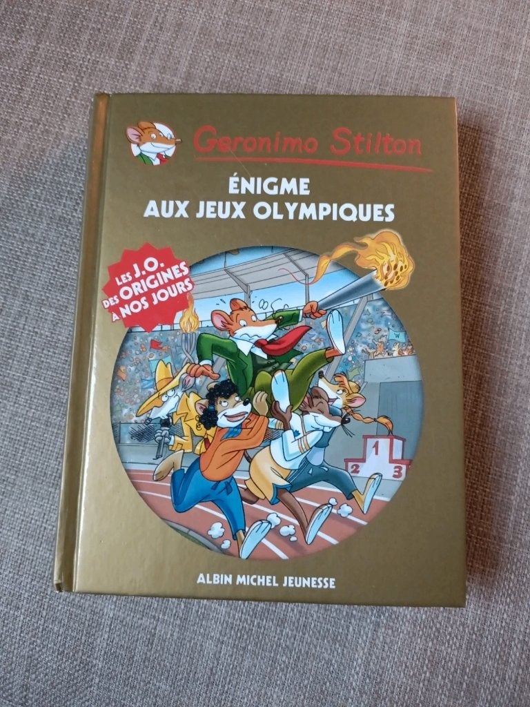 Geronimo Stilton – Énigme aux Jeux olympiques – relié, Enlèvement ou Envoi, Utilisé, Fiction