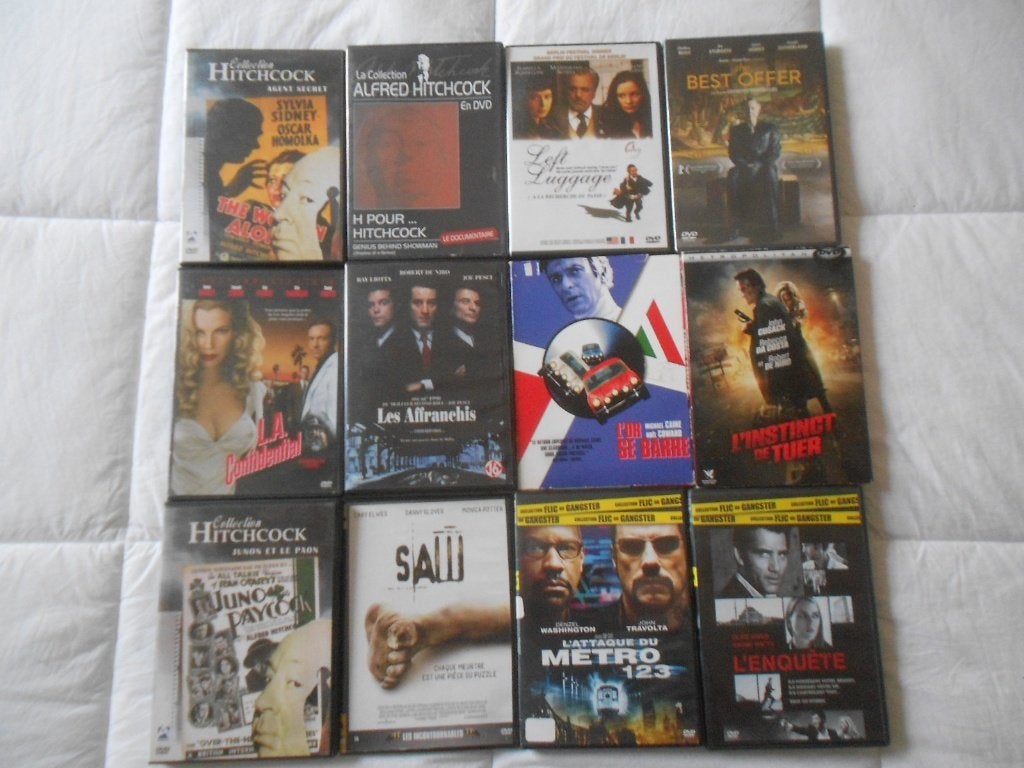 DVD - Hitchcock, De Niro, Washington, Travolta, Enlèvement ou Envoi, Néerlandais, Guerre, Néerlandais