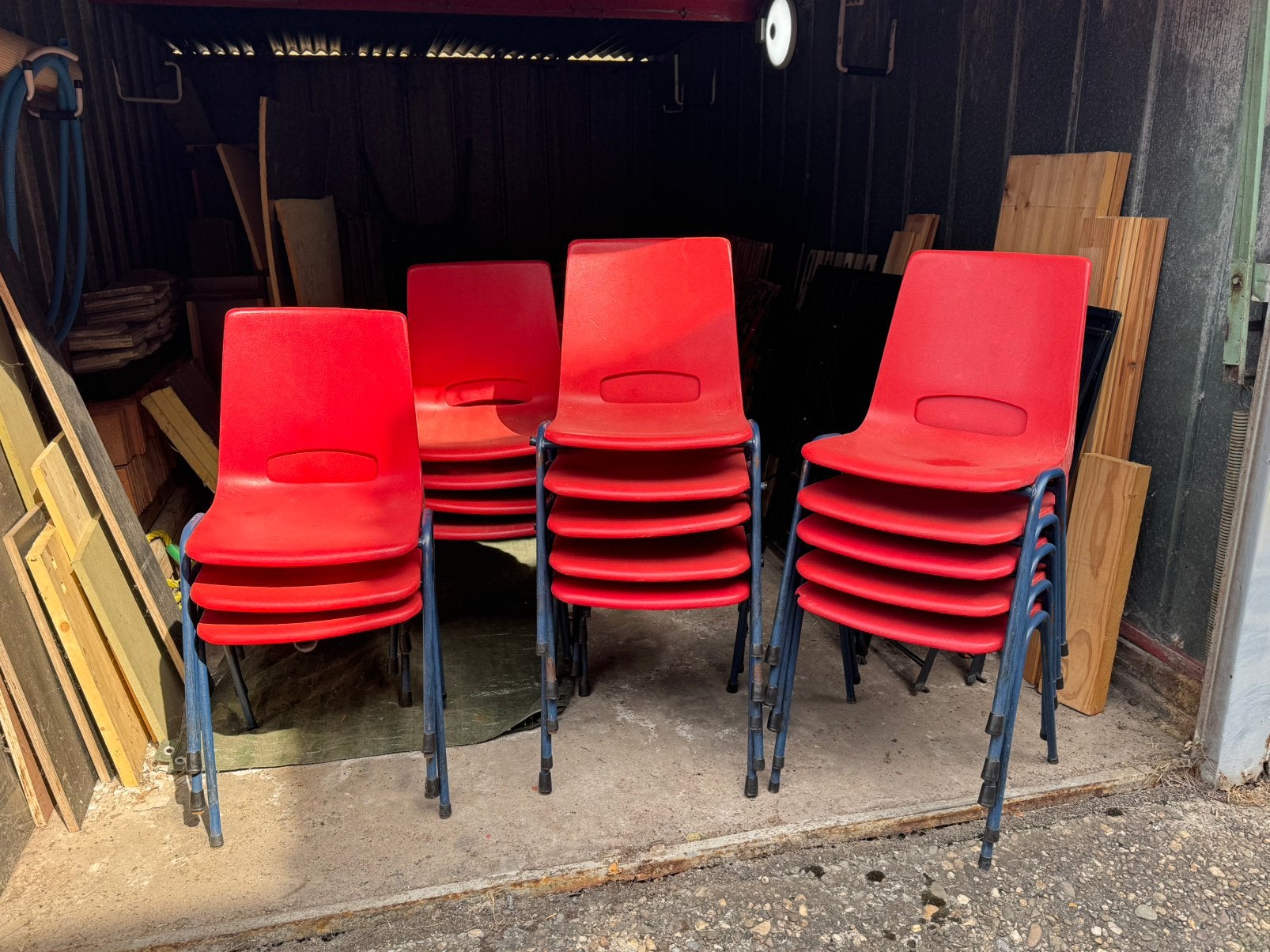Terras stoel, Ophalen, Kunststof, Gebruikt, Meer dan 8 zitplaatsen