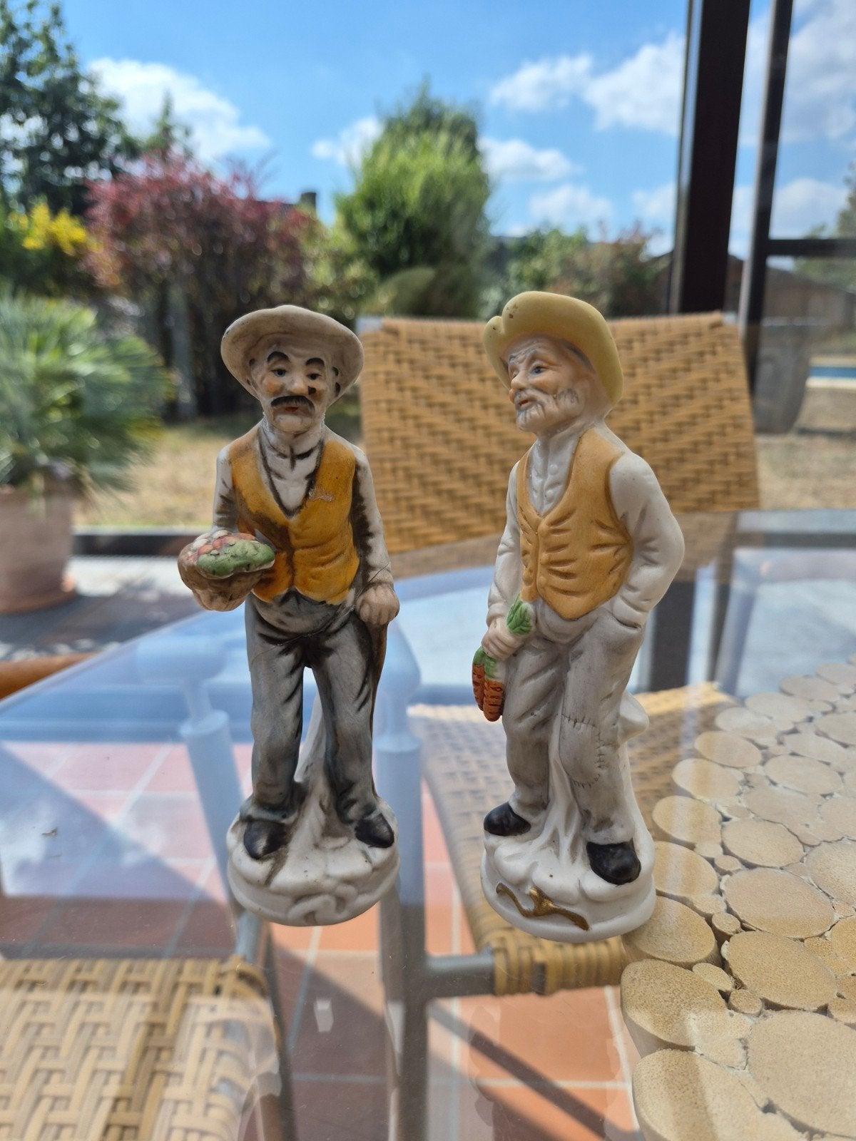 set vintage beeldjes, Ophalen, Zo goed als nieuw, Mens