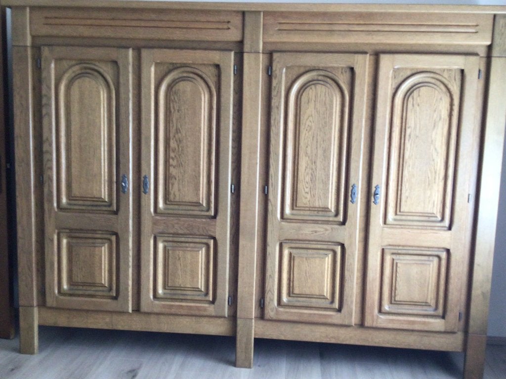 Kleerkast, Ophalen, Met deur(en), Gebruikt, Eikenhout