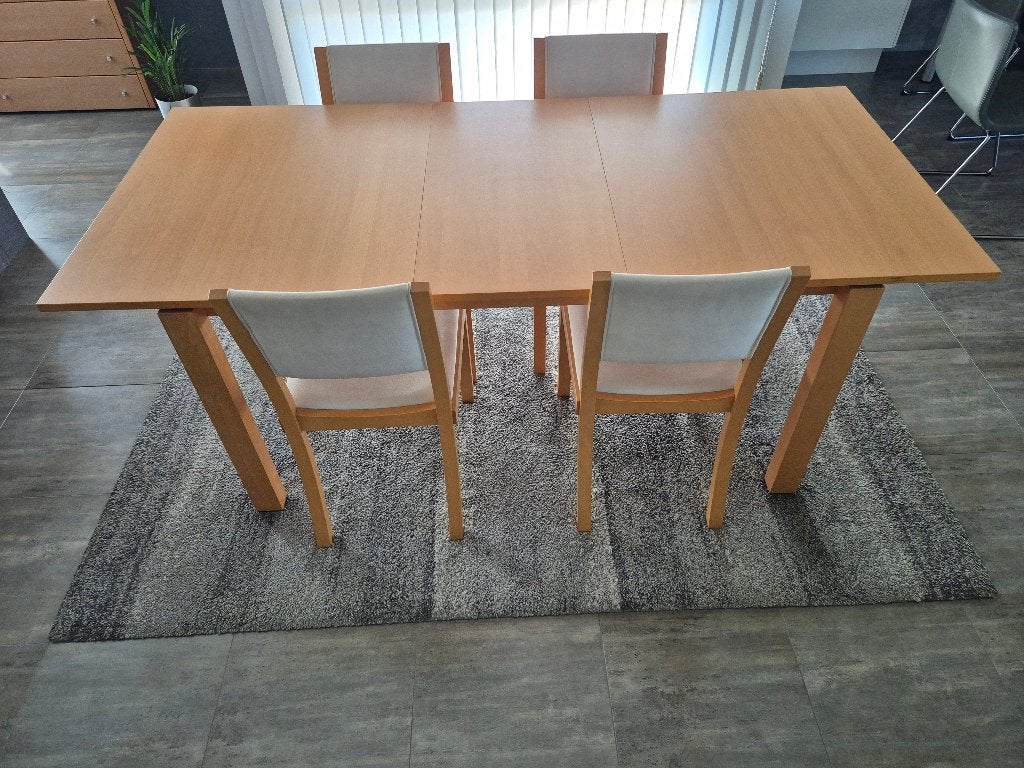 Hülsta eettafel met 4 stoelen, Enlèvement, Comme neuf