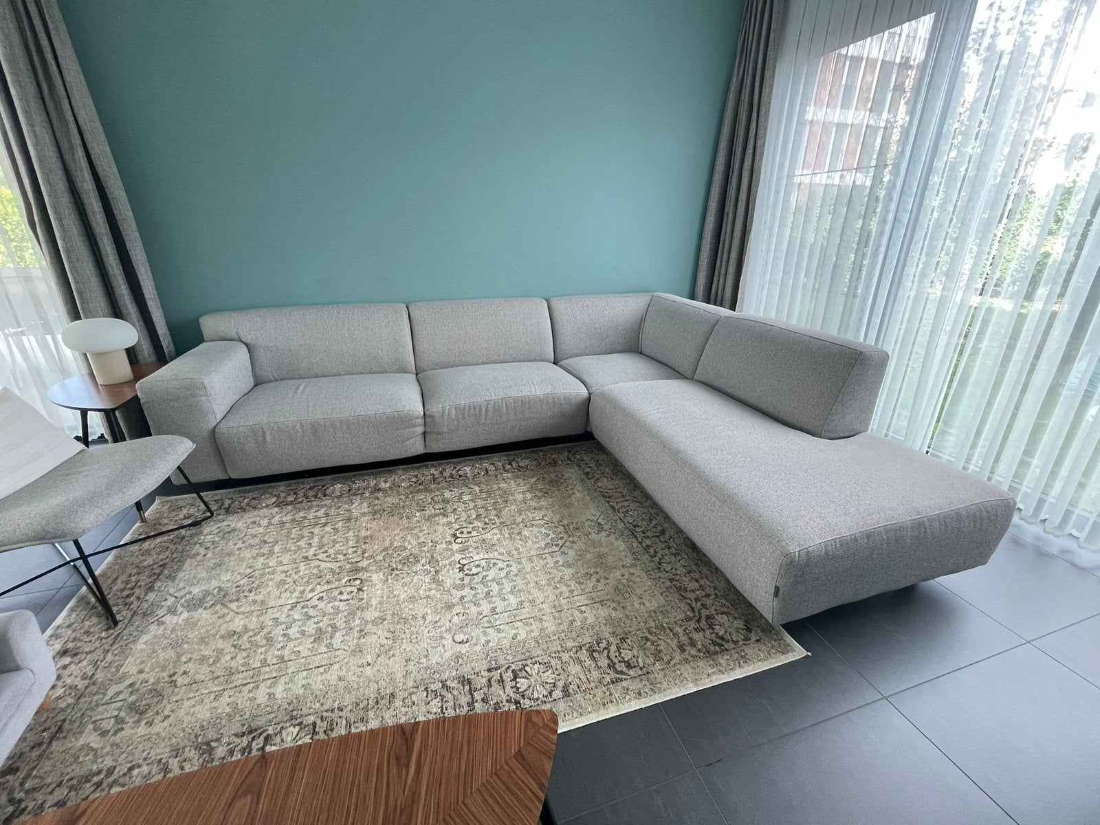 Gero hoeksalon en fauteuil, Huis en Inrichting, Ophalen, Gebruikt, Modern