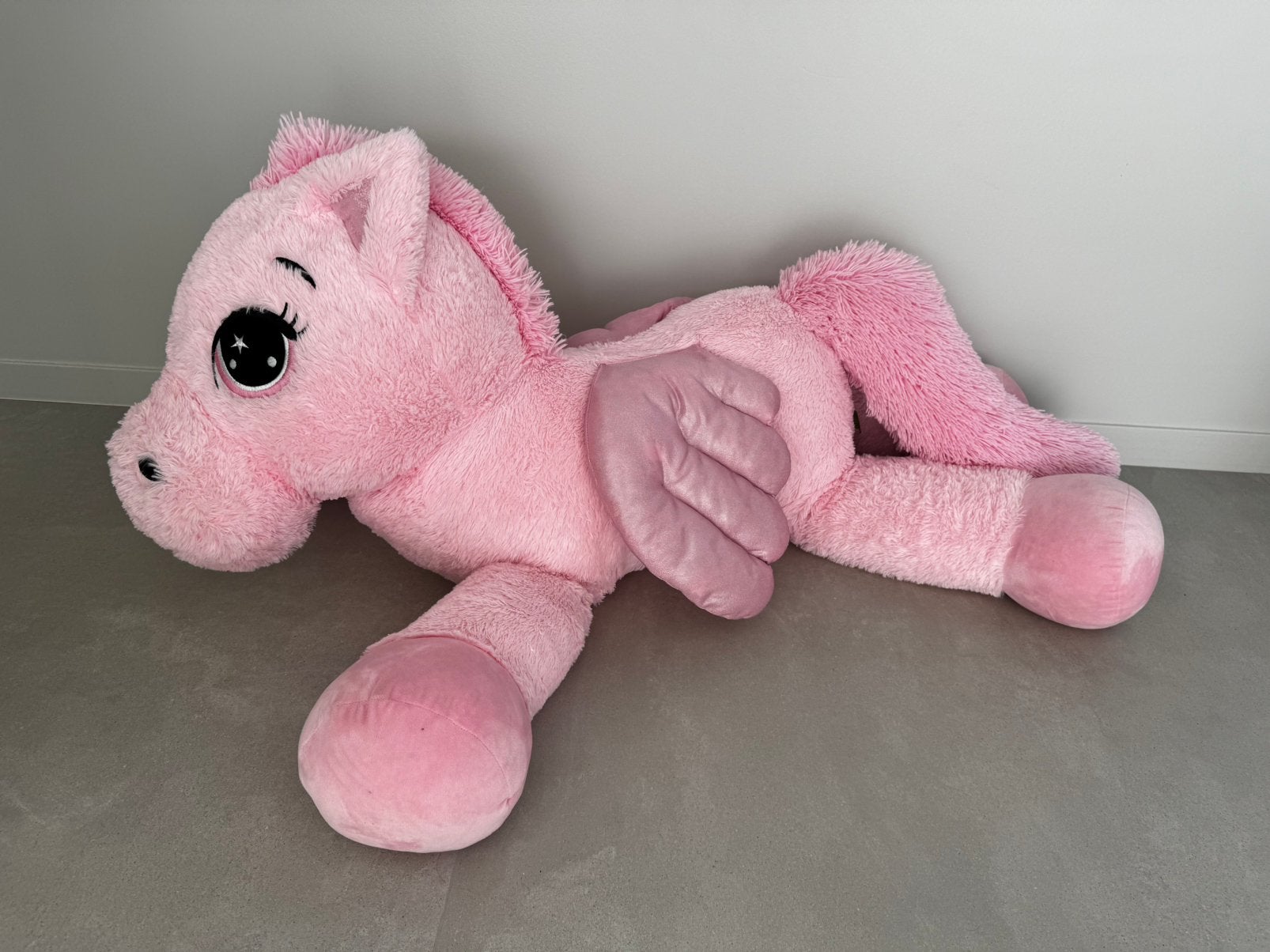 Roze paard groot 90-130, Ophalen, Nieuw