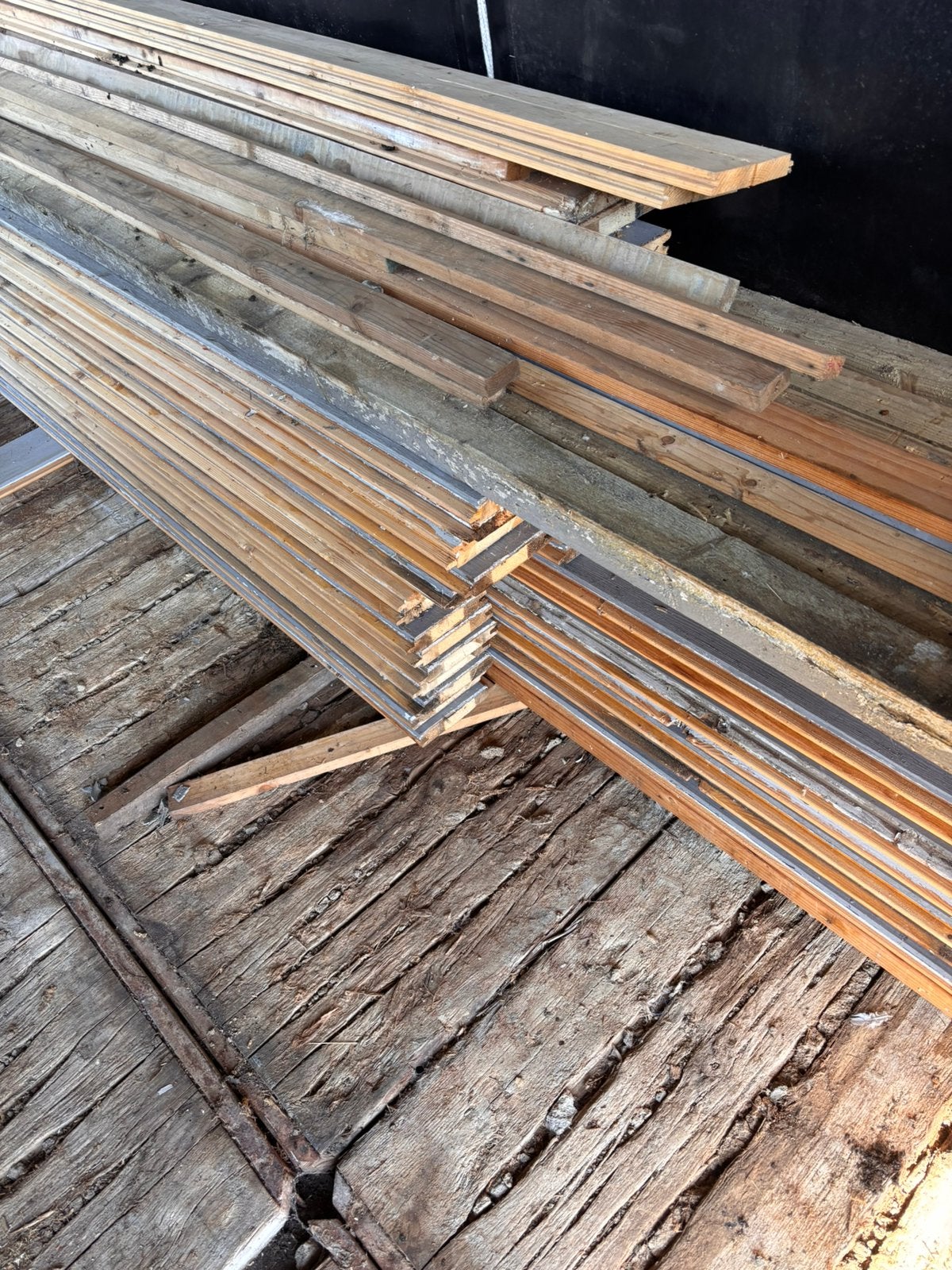 Planken tuinhuis, Enlèvement