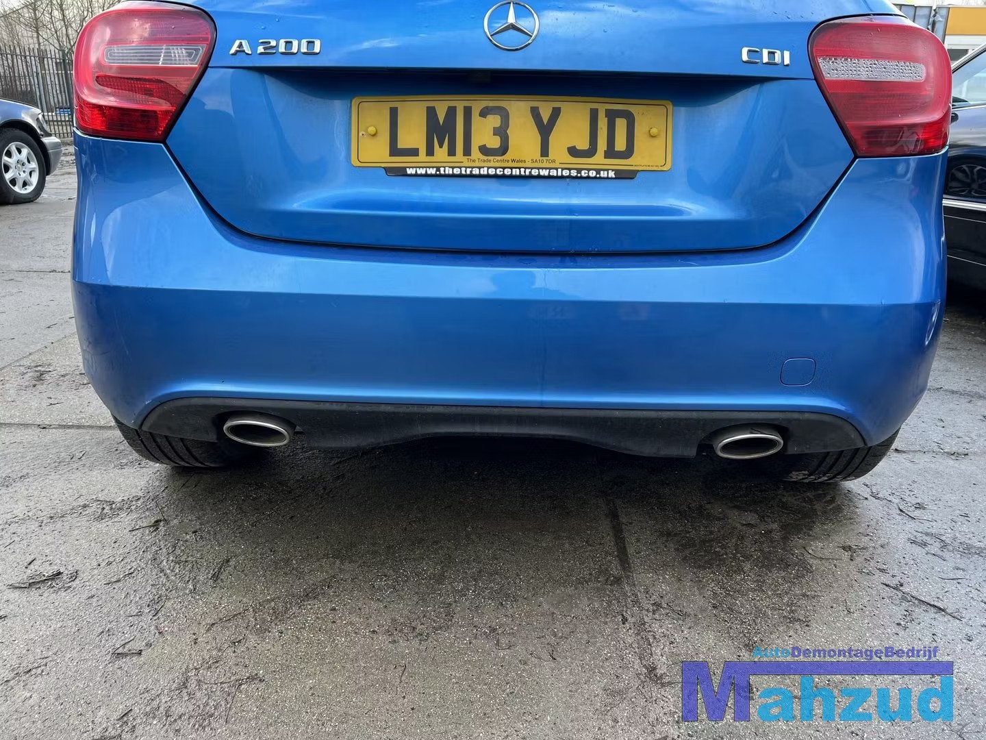MERCEDES A KLASSE W176 blauw 162 achterbumper 2012-2018, Auto-onderdelen, Gebruikt, Mercedes-Benz AG, Mercedes-Benz, Mercedesstrasse 120
70372  Stuttgart, DE