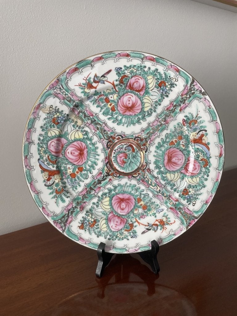 PLAT - ASSIETTE CHINOISE - FAMILLE ROSE, Antiquités & Art, Enlèvement ou Envoi