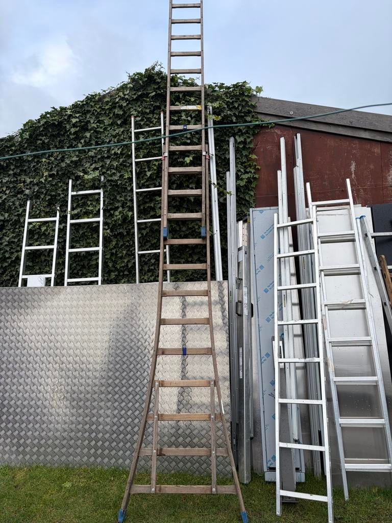 Uitschuifbare ladder, Enlèvement, Comme neuf, Échelle