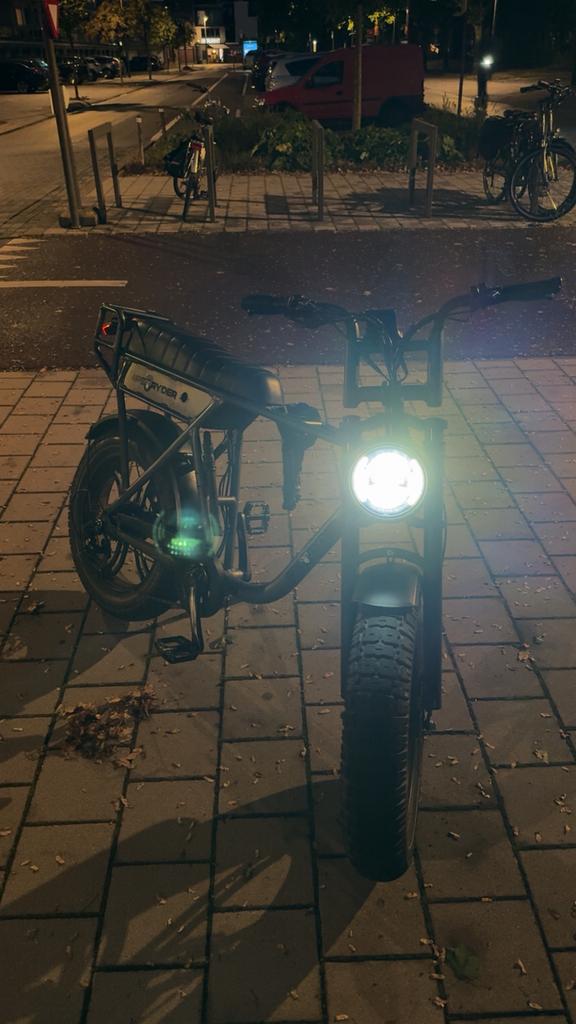 FATBIKE RUILEN MET SCOOTER, Ophalen, Zo goed als nieuw, 50 km per accu of meer, Overige merken