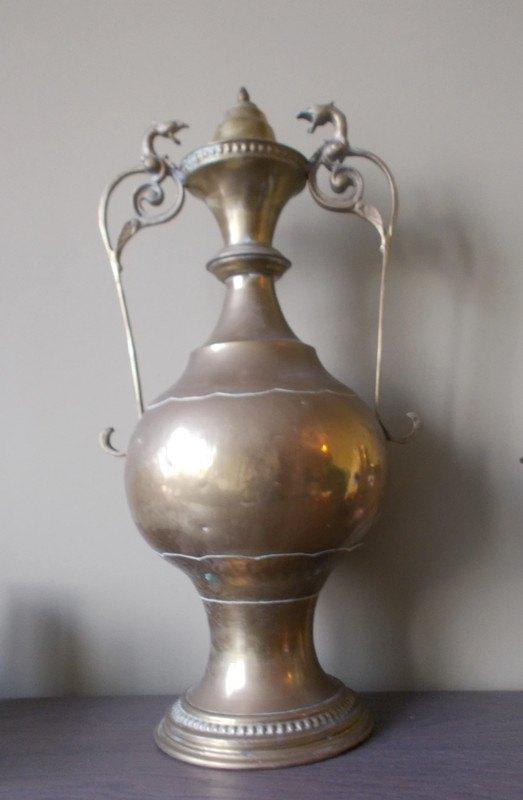 Grande carafe en cuivre avec couvercle, Antiquités & Art, Antiquités | Bronze & Cuivre, Cuivre, Enlèvement ou Envoi