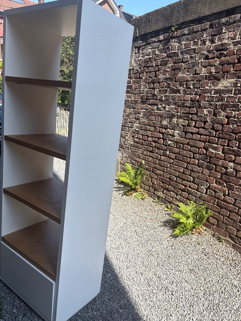 Armoire colonne blanche bois à donner, Huis en Inrichting, Kasten | Stellingkasten, Ophalen, Gebruikt