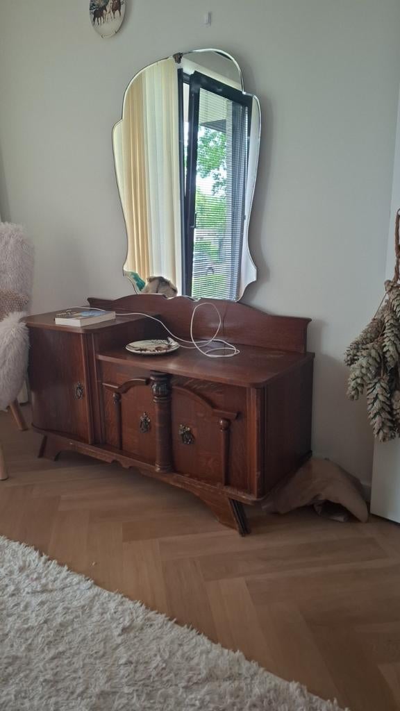 Bed -  2 nachtkastjes -dressoir -matrassen, Huis en Inrichting, Slaapkamer | Bedden, Ophalen