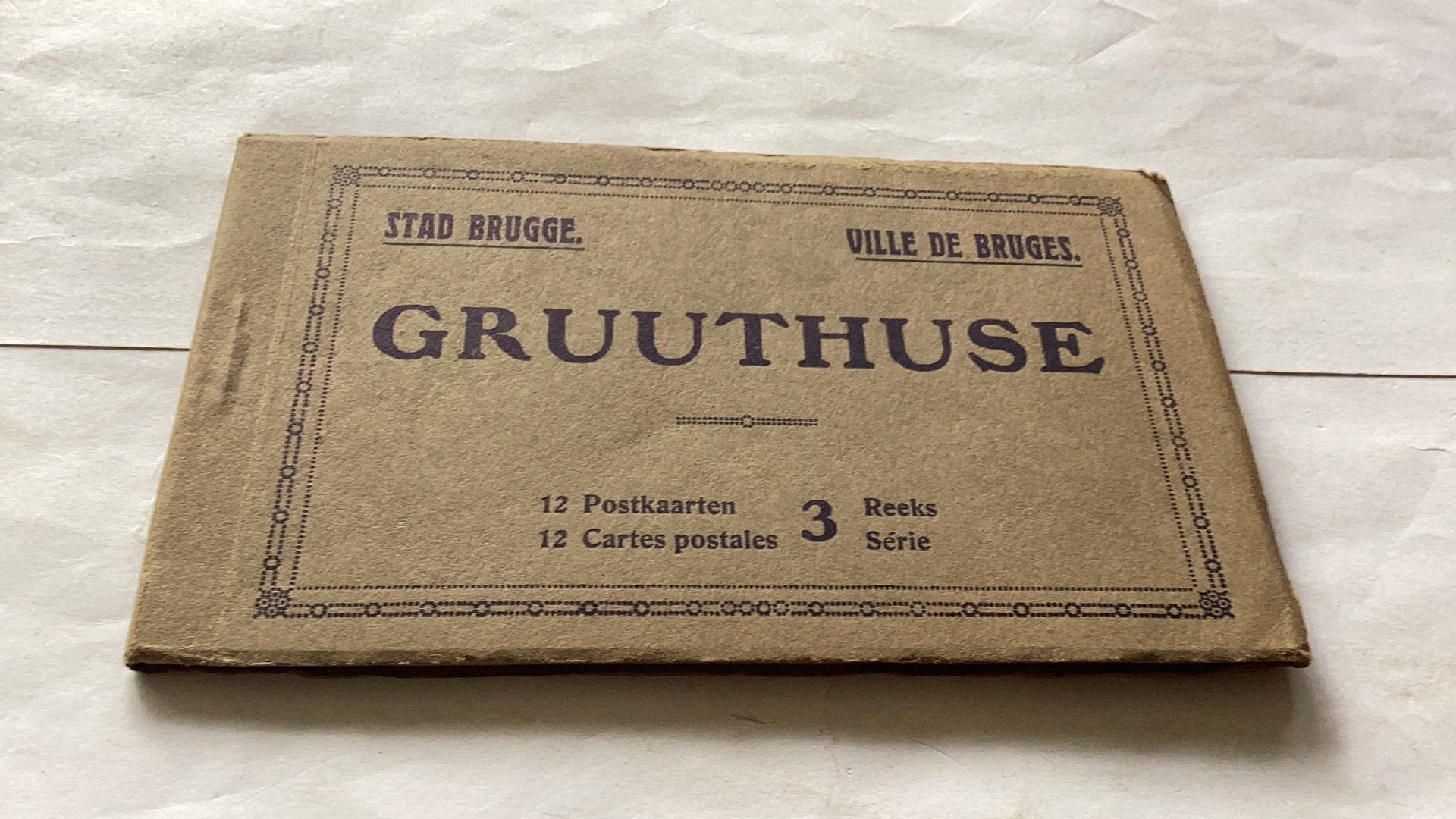 Gruuthusse stad Brugge 12 postkaarten, Verzamelen, Foto's en Prenten, Ophalen of Verzenden, Zo goed als nieuw