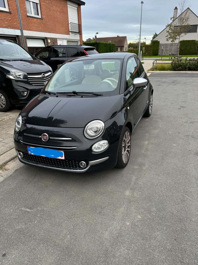 Fiat 500 benzine, Auto's, Voorwielaandrijving, Stof, Euro 6, Zwart