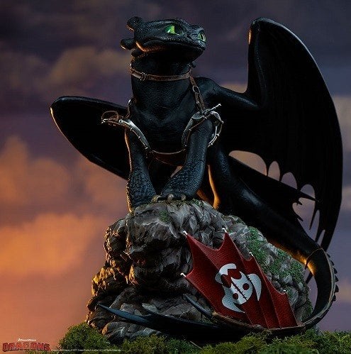 Toothless standbeeld van Dragon, Verzamelen, Ophalen of Verzenden, Nieuw, Film, Actiefiguur of Pop