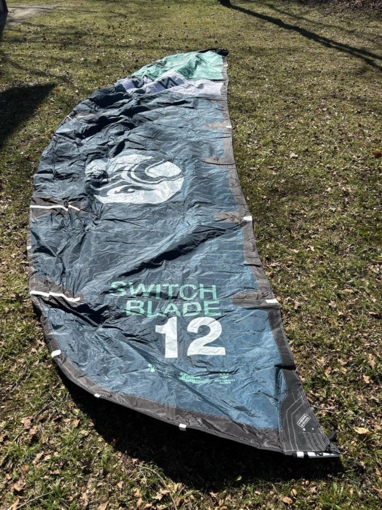 Lame de commutation Cabrinha 2024 12 m, Comme neuf, Pas de planche, Kite, 12 m²