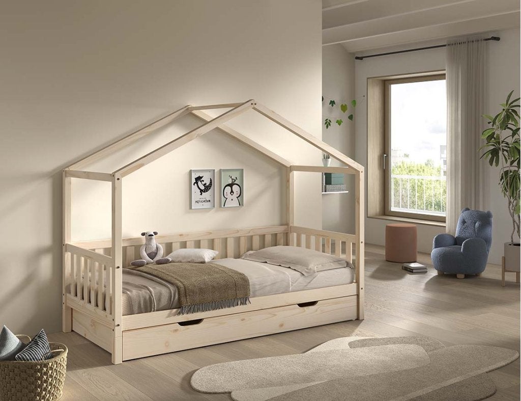 Dallas Combo huisbed (hoog) - 90x200 - Natuur