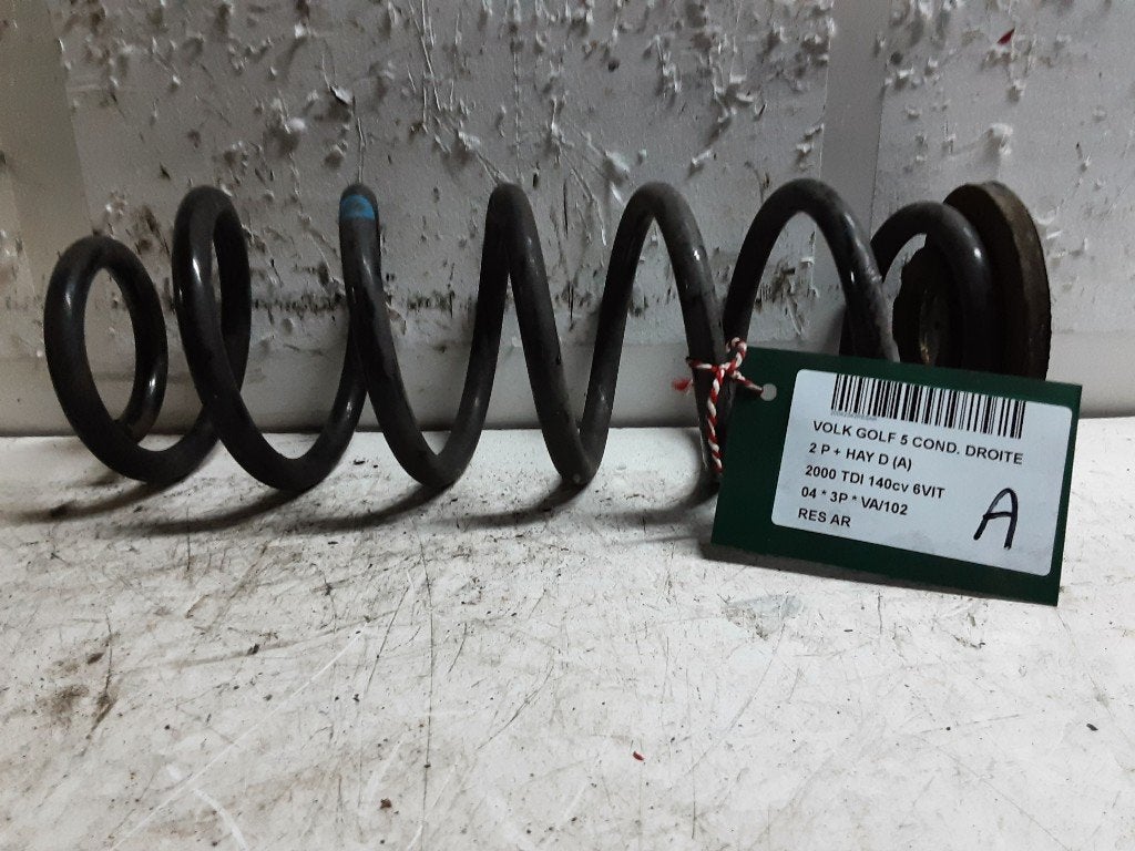 RESSORT DE SUSPENSION ARRIERE Volkswagen Golf V (1K1), Volkswagen, Volkswagen AG, Utilisé, Kundenbetreuung@volkswagen.de