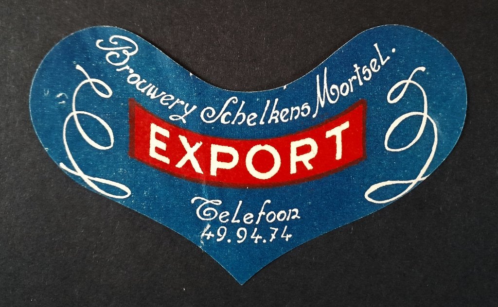 Etiquette. Brasserie Schelkens. Mortsel., Envoi, Utilisé, Autres types, Autres marques