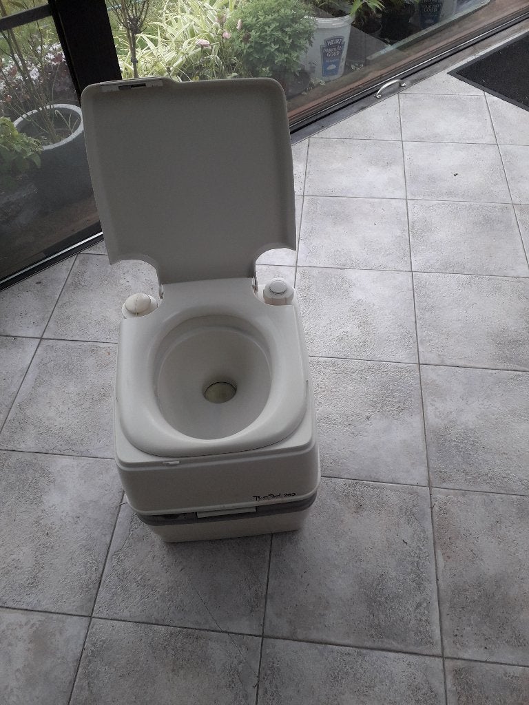 Camping toilet, merk Porta Potti, Caravans en Kamperen, Kampeermeubelen, Ophalen, Gebruikt, Campingmeubel-accessoire