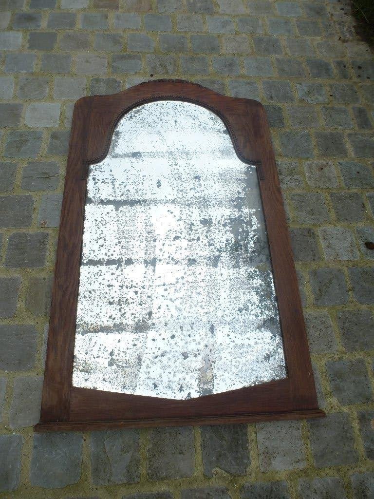 cadre de miroir ancien en chêne, Enlèvement, Autres formes, 50 à 100 cm, 100 à 150 cm