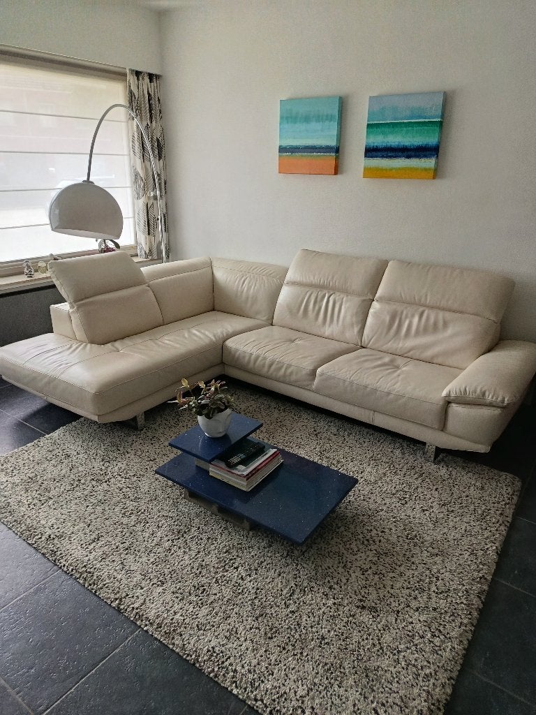 Natuzzi Hoeksalon, Huis en Inrichting, Zetels | Complete zithoeken, Zo goed als nieuw, Leer, Ophalen