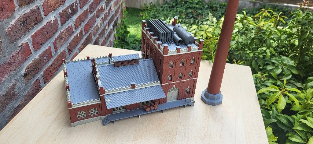 kibri H0 supermooie grote fabriek, Hobby & Loisirs créatifs, Trains miniatures | HO, Enlèvement ou Envoi, Comme neuf, Pont, Tunnel ou Bâtiment