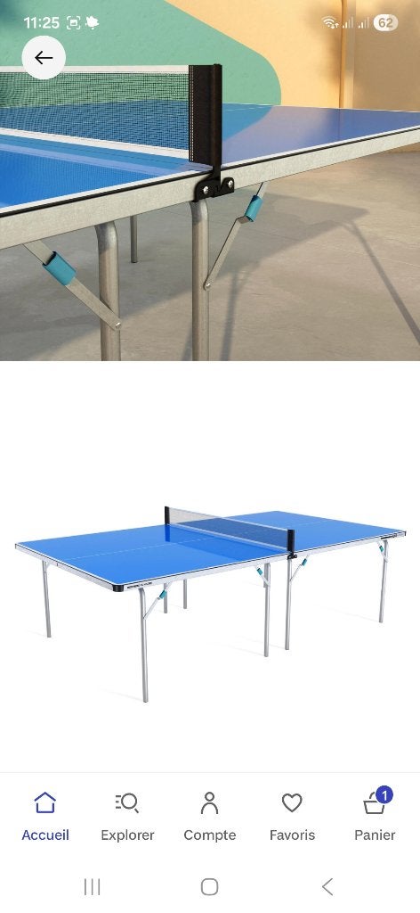 Table ping-pong, Enlèvement, Comme neuf, Table d'extérieur, Pliante
