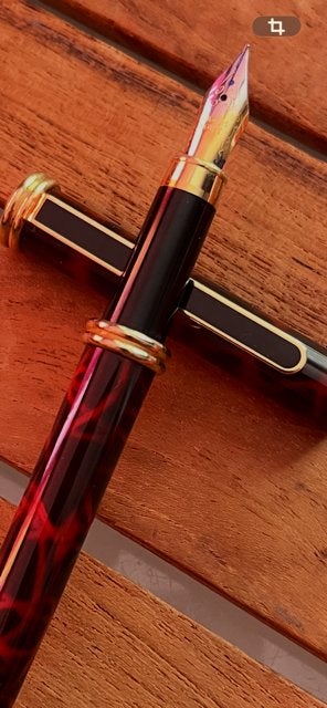 Waterman type Man 200 plaqué or marbrée, Collections, Stylos, Enlèvement, Comme neuf, Porte-mines, Waterman