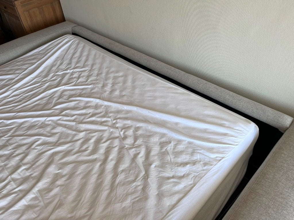 Zetelbed, Ophalen, 100 cm, Tweepersoons, Zo goed als nieuw