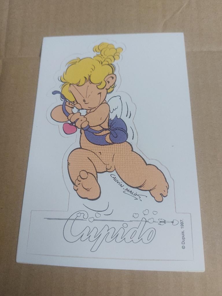Sticker Cupido Cauvin 1997, Ophalen of Verzenden, Zo goed als nieuw