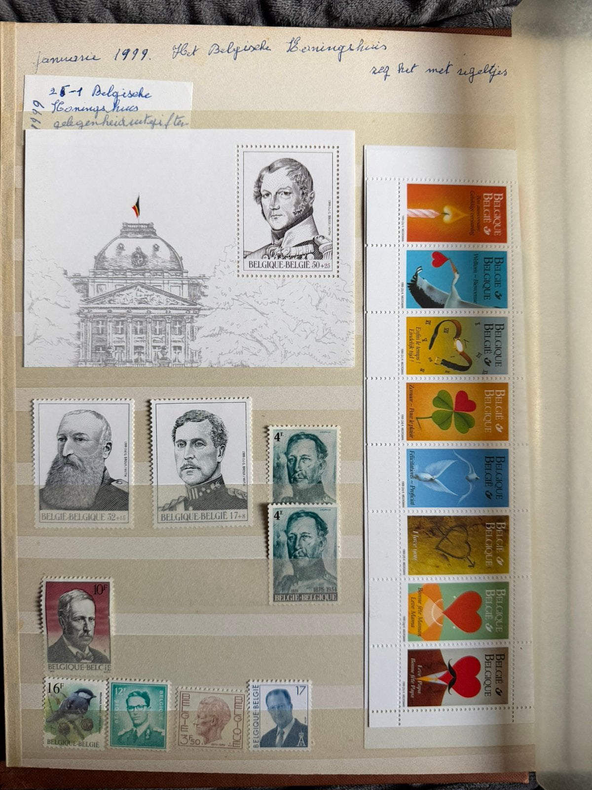 Belgisch postzegelalbum met complete blokken en vellen, Postzegels en Munten, Ophalen of Verzenden