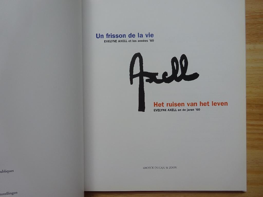 Evelyne Axell 1935-1972 monografie, Ophalen of Verzenden, Zo goed als nieuw, Schilder- en Tekenkunst