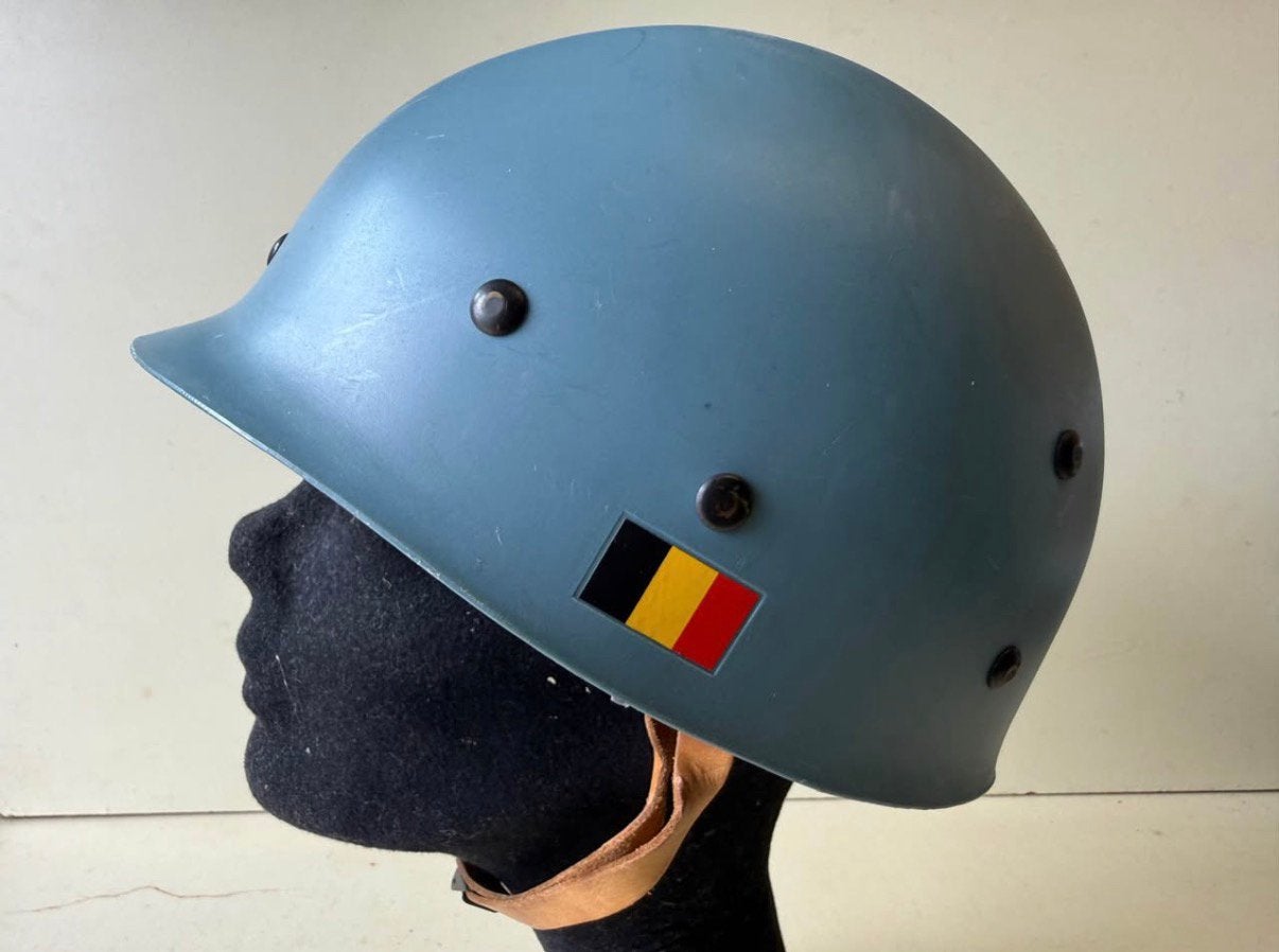 Ancien casque bleu ONU de l’Armée belge – M51, Enlèvement, Armée de terre, Casque ou Béret