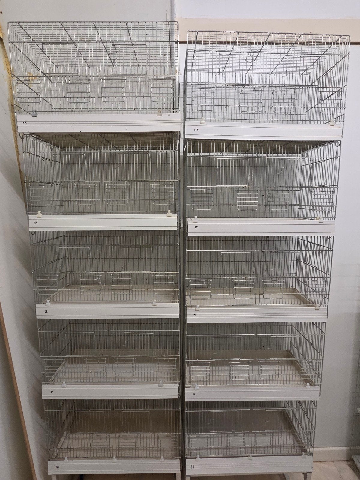 cages d'élevage, cages grillagées, Enlèvement