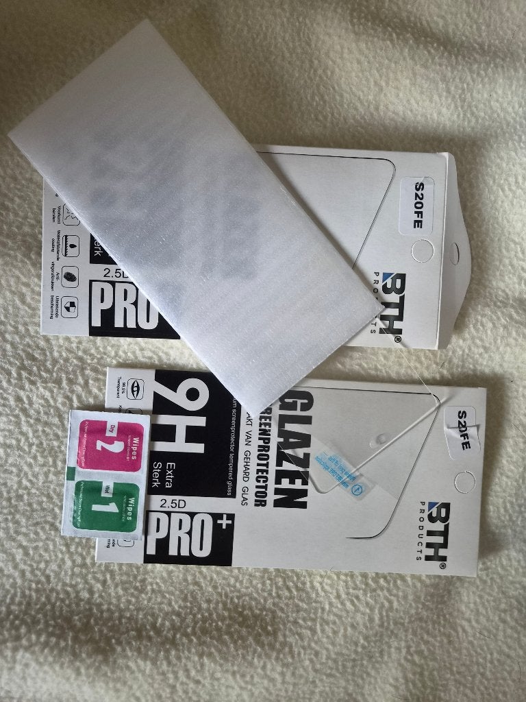 BTH Glazen screenprotector voor S20FE (2 stuks), Ophalen, Nieuw, Overige modellen, Screenprotector