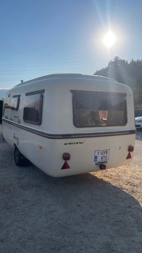 Retro caravan Lander Graziella 474, Caravans en Kamperen, Caravans, Overige merken, Rondzit, Particulier, 4 tot 5 meter