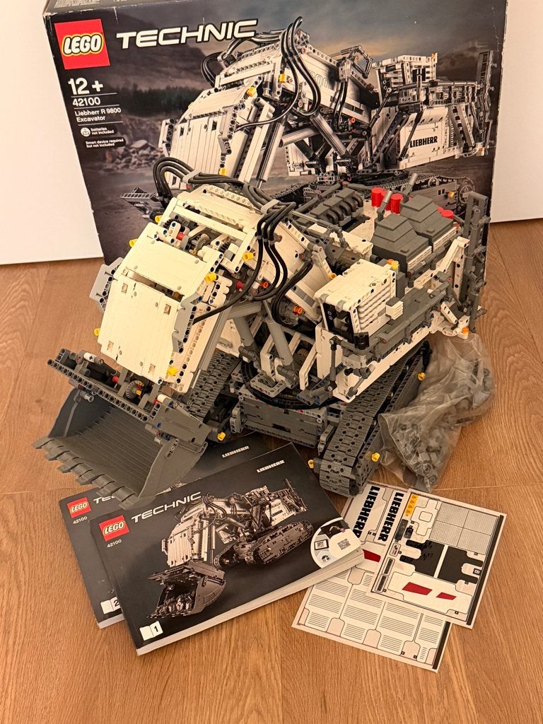 LEGO Technic 42100 Liebherr R 9800 met nieuw stickervel, Kinderen en Baby's, Inclusief instructies, Lego, Ophalen of Verzenden