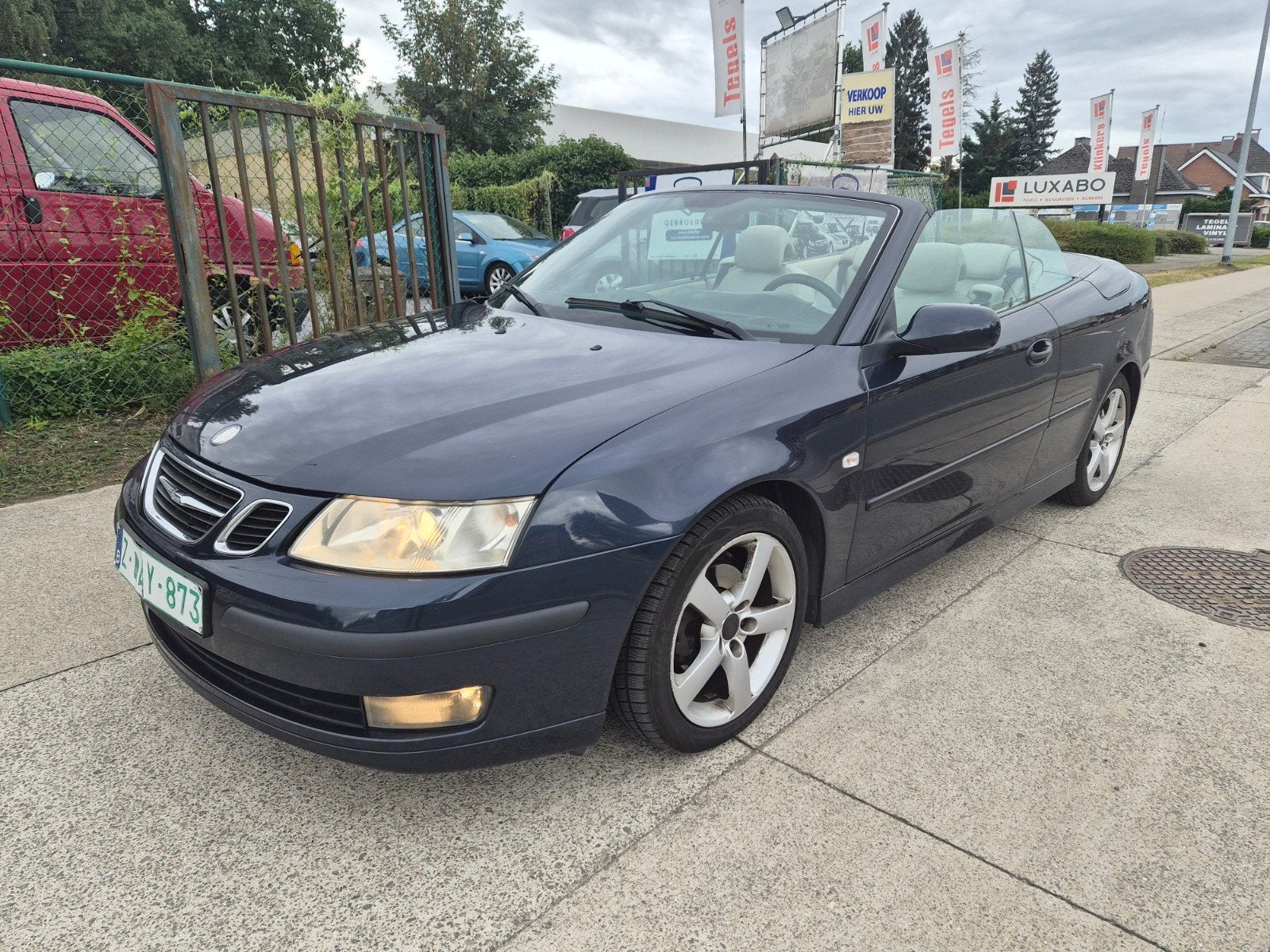 Saab 9-3 2.0 TurboBenzine Cabriolet, Auto's, Saab, Automaat, Cabriolet, Leder, Bedrijf