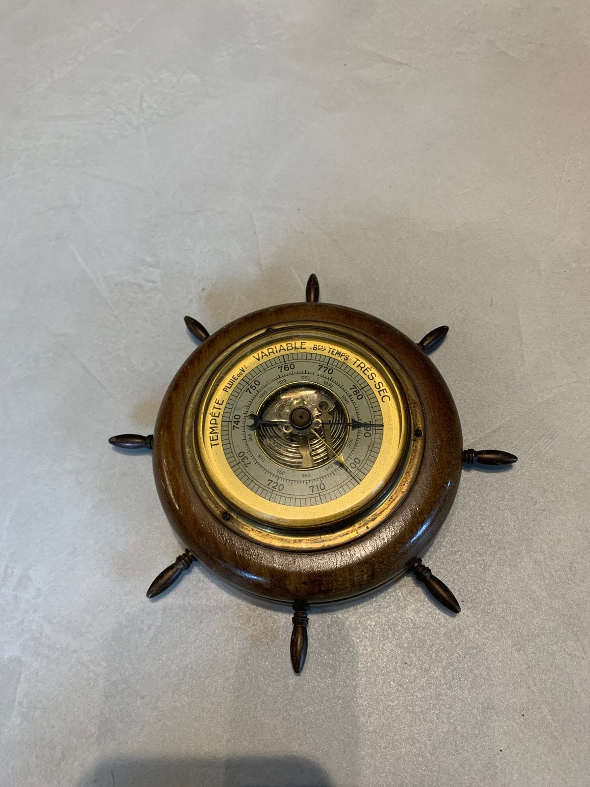Oude vintage barometer scheepsroer, Ophalen of Verzenden, Zo goed als nieuw, Barometer