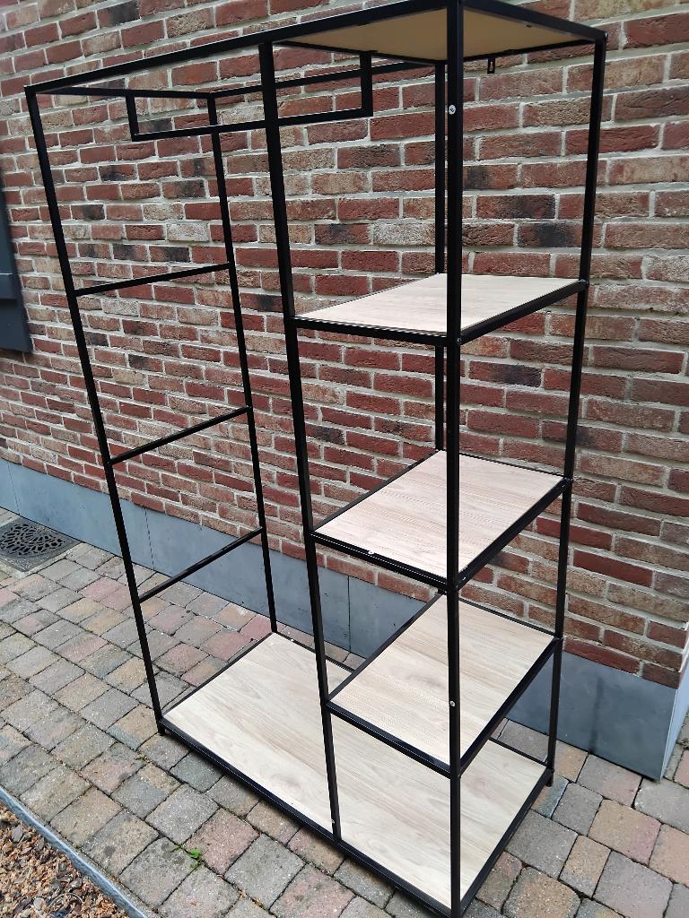 kleerhanger open kleerkast zwart staal, Kleding | Dames, Kledinghangers, Ophalen, Gebruikt
