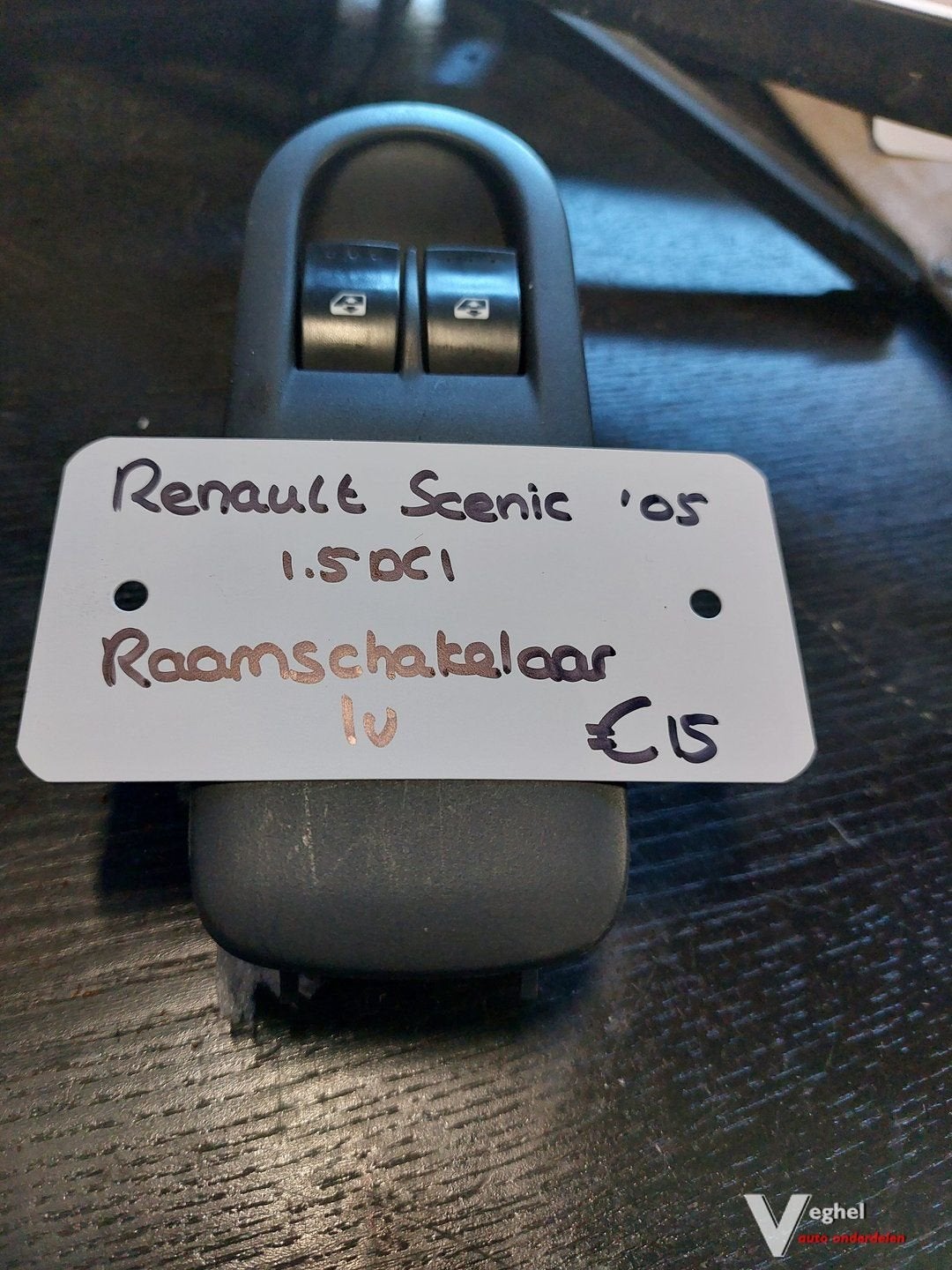 Renault Scenic 1.5DCI raamschakelaar lv '05, Gebruikt, -, -, Ophalen of Verzenden