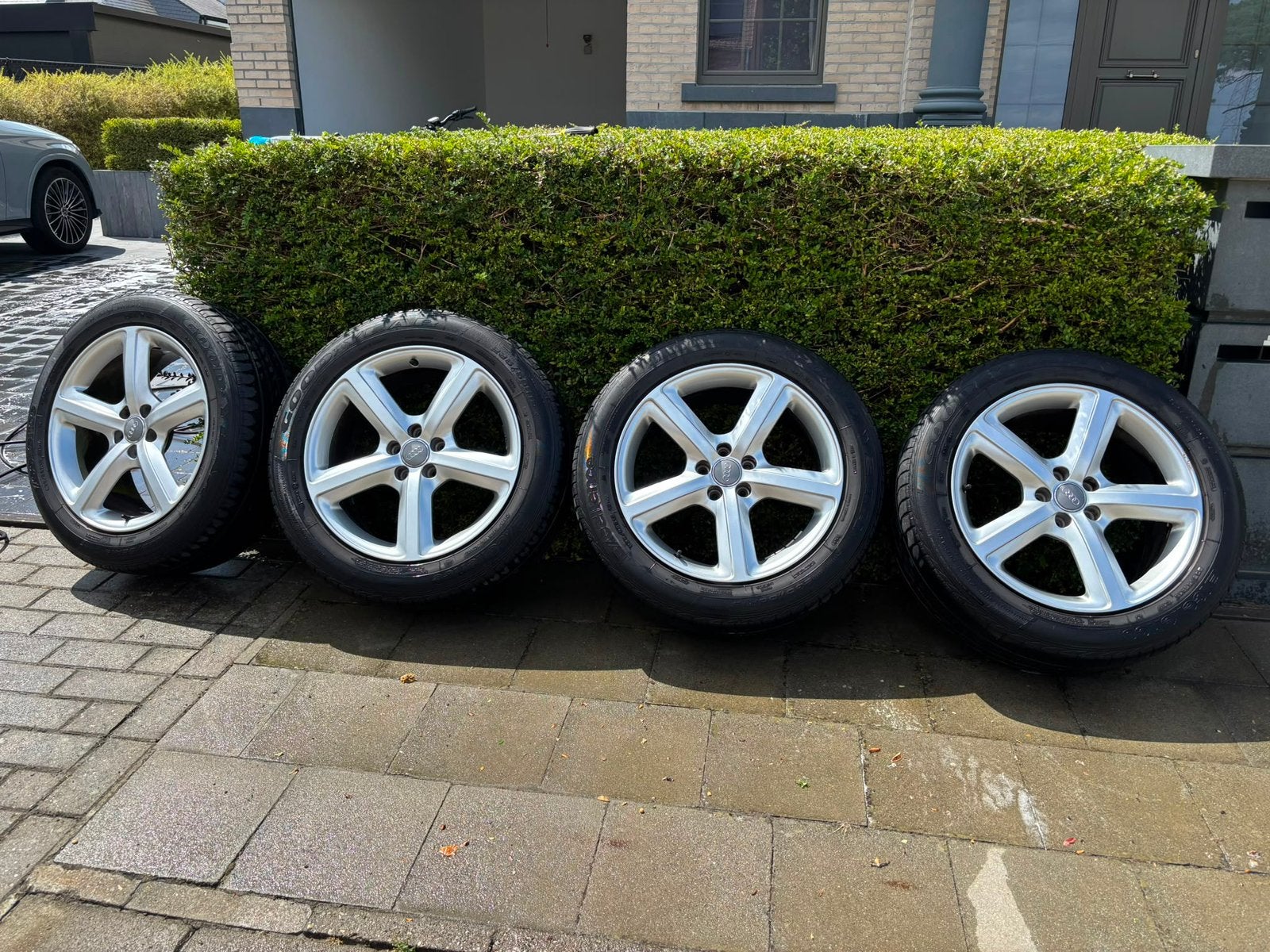 19 inch velgenset origineel audi en goodyear banden, Auto-onderdelen, Banden en Velgen, Ophalen, 19 inch, Band(en)