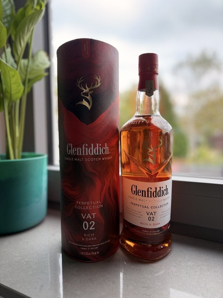 Glenfiddich Perpetual Collection VAT 02 Rich & Dark 1L 43%, Ophalen of Verzenden, Nieuw, Overige typen, Vol