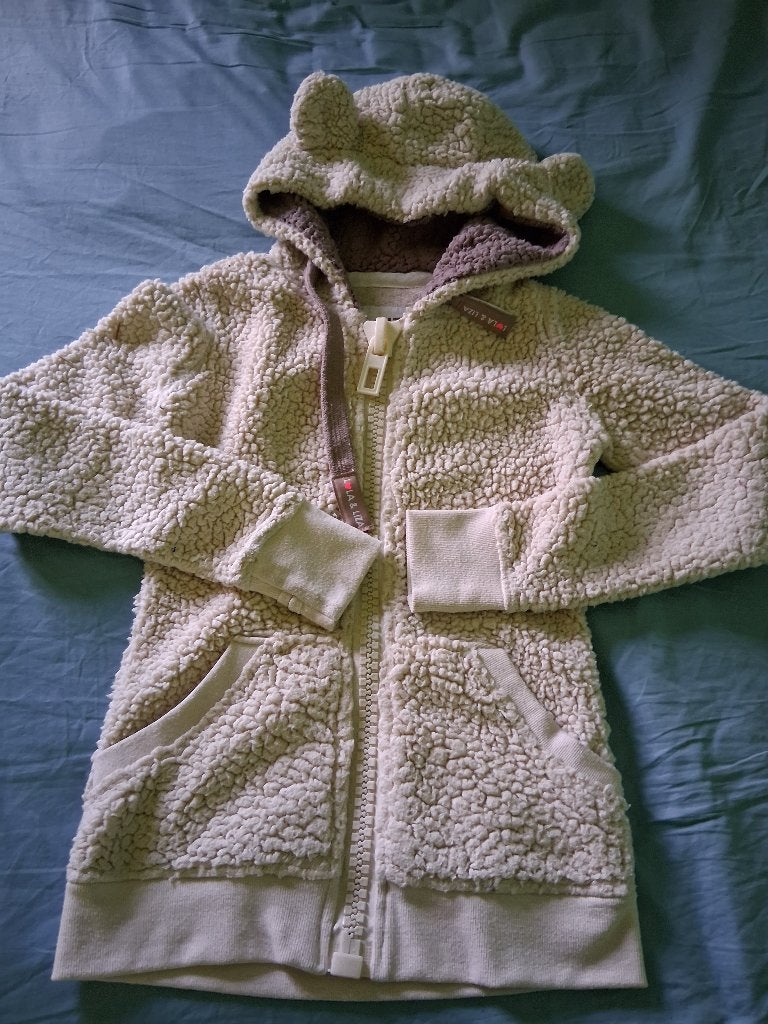 witte teddy jas - XS, Enlèvement ou Envoi, Lola & Liza, Taille 34 (XS) ou plus petite, Porté